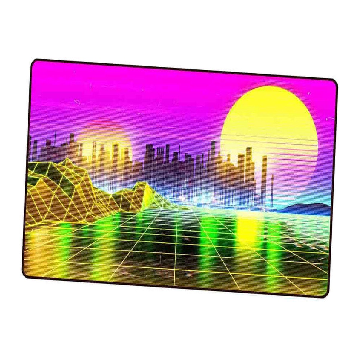 1UP Premium Playmat - Retrowave Plains