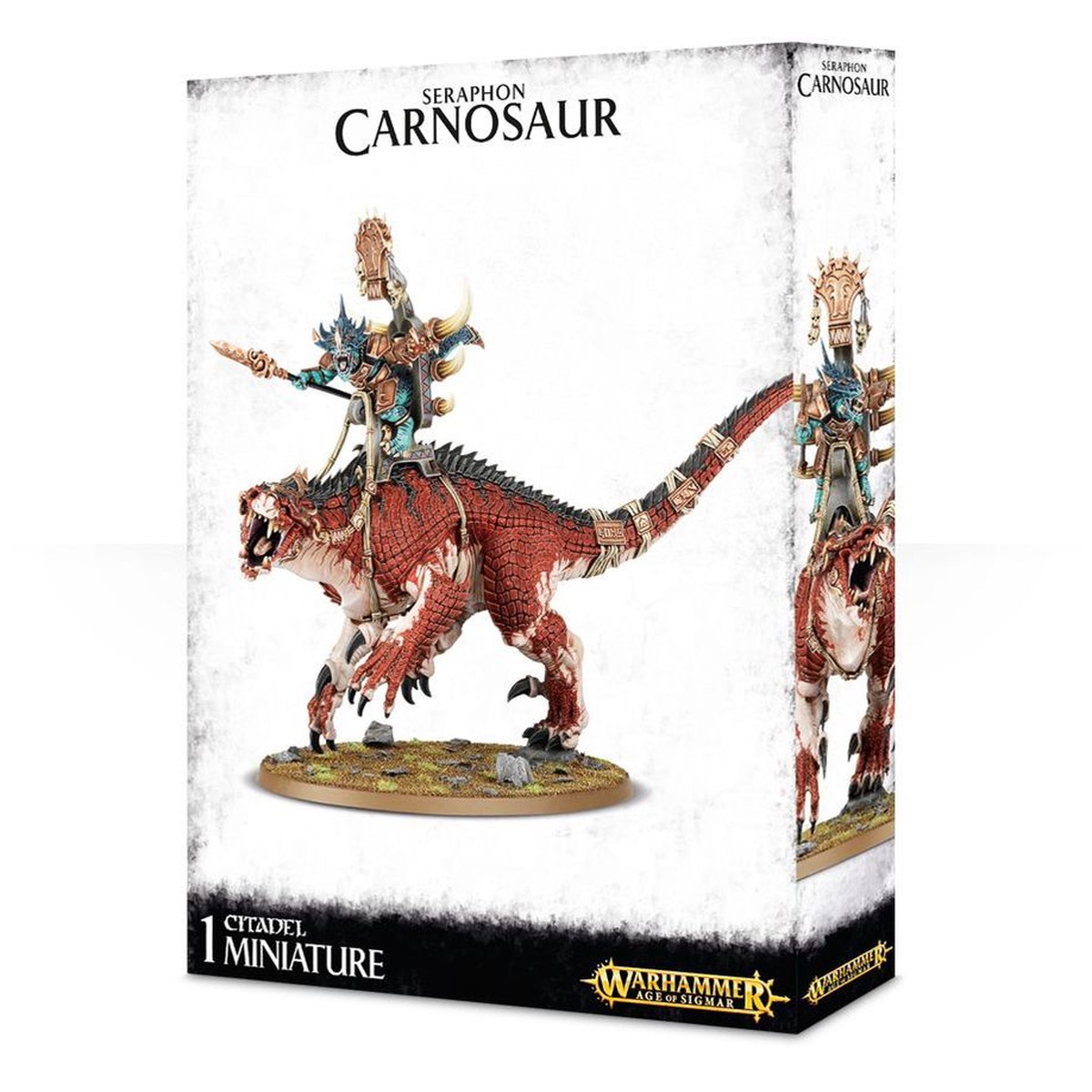 Age of Sigmar Seraphon: Carnosaur (Saurus Scar-Veteran on Carnosaur)
