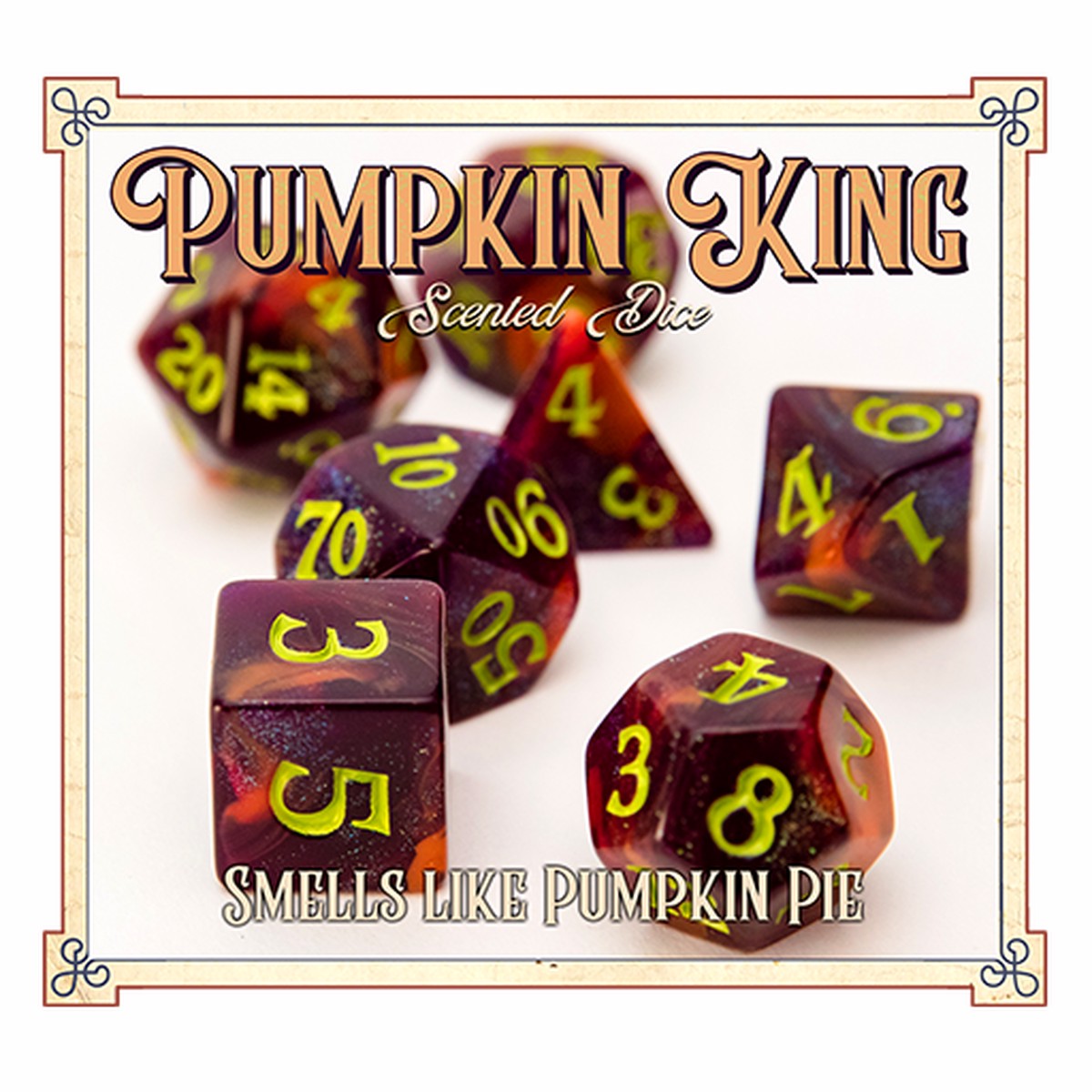 Scented Dice by Baron Smellybones - Pumpkin King