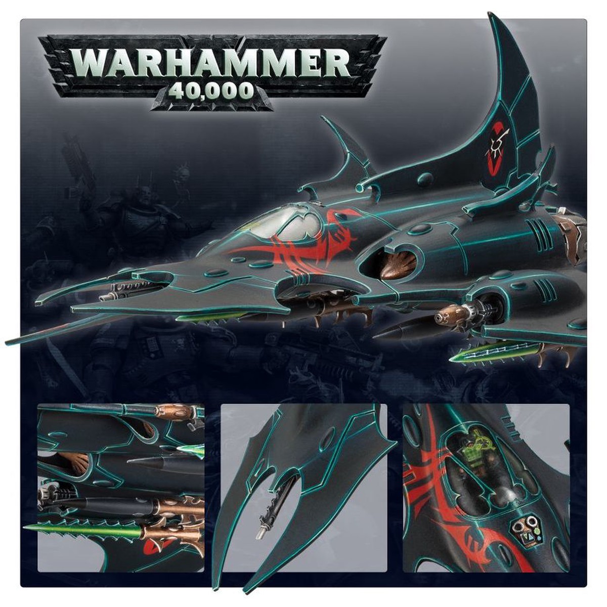 Warhammer 40K Drukhari: Razorwing Jetfighter