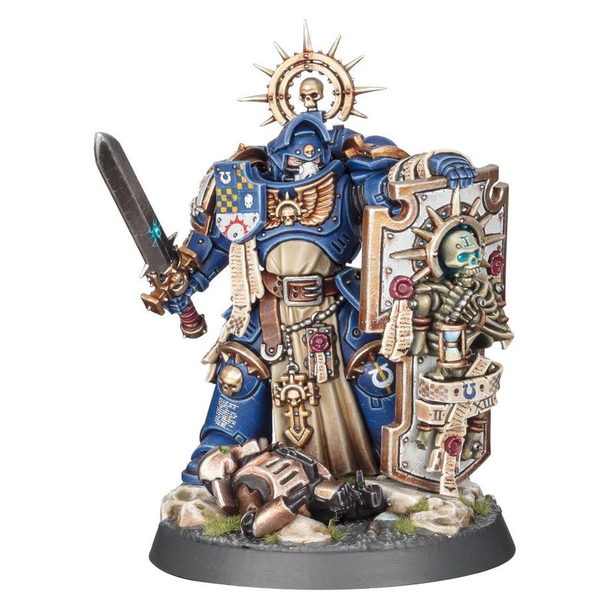 Warhammer 40K Space Marines: Captain with Storm Shield (Relic Shield)