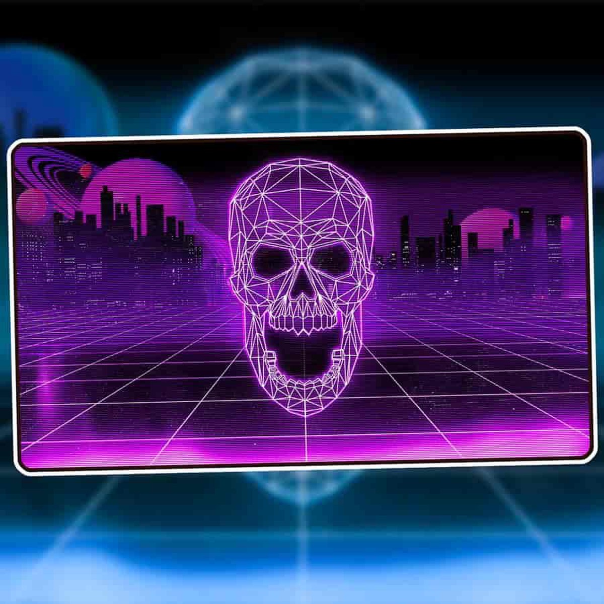 1UP Premium Playmat - Retrowave Swamp