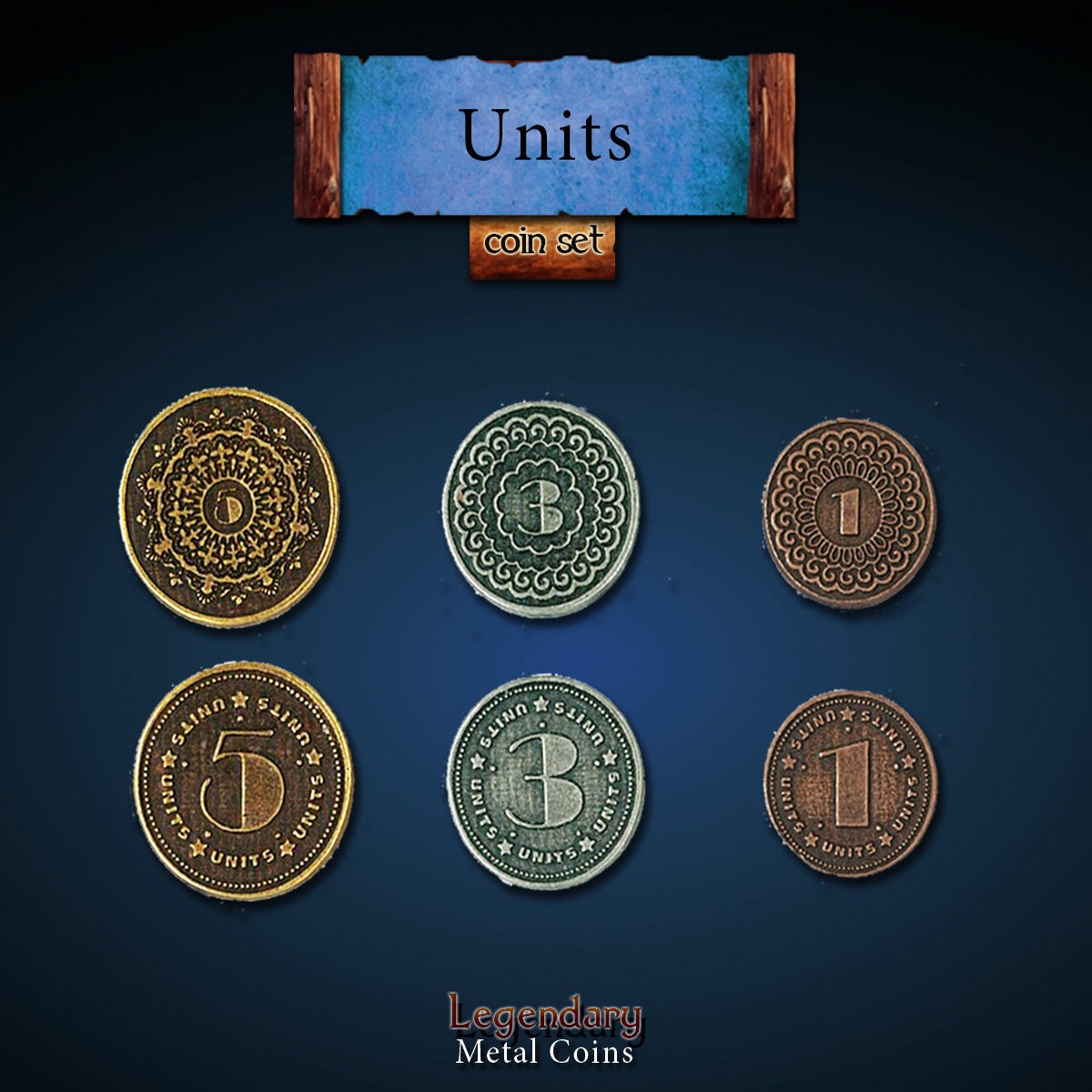Legendary Metal Coins - Generic Units (4 options)