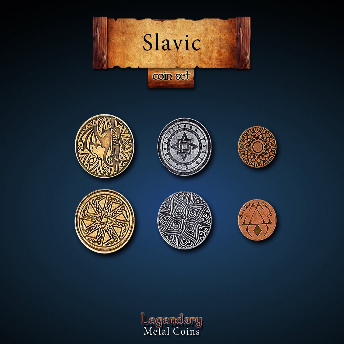 Legendary Metal Coins - Slavic (3 options)