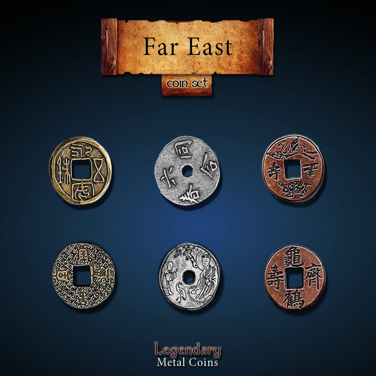 Legendary Metal Coins - Far East (3 options)