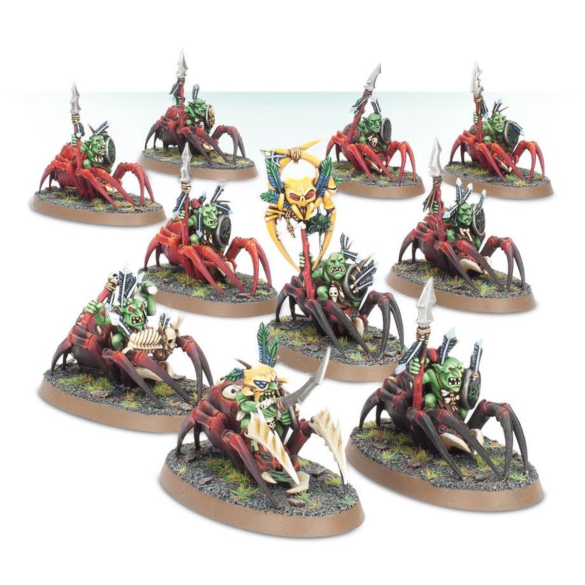 Age of Sigmar Spiderfang: Spider Riders (Grot Spider Riders)