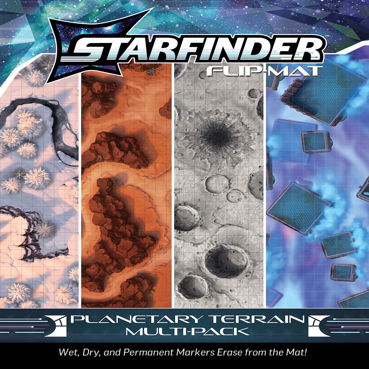 Starfinder Flip Mat Multi Pack: Planetary Terrain