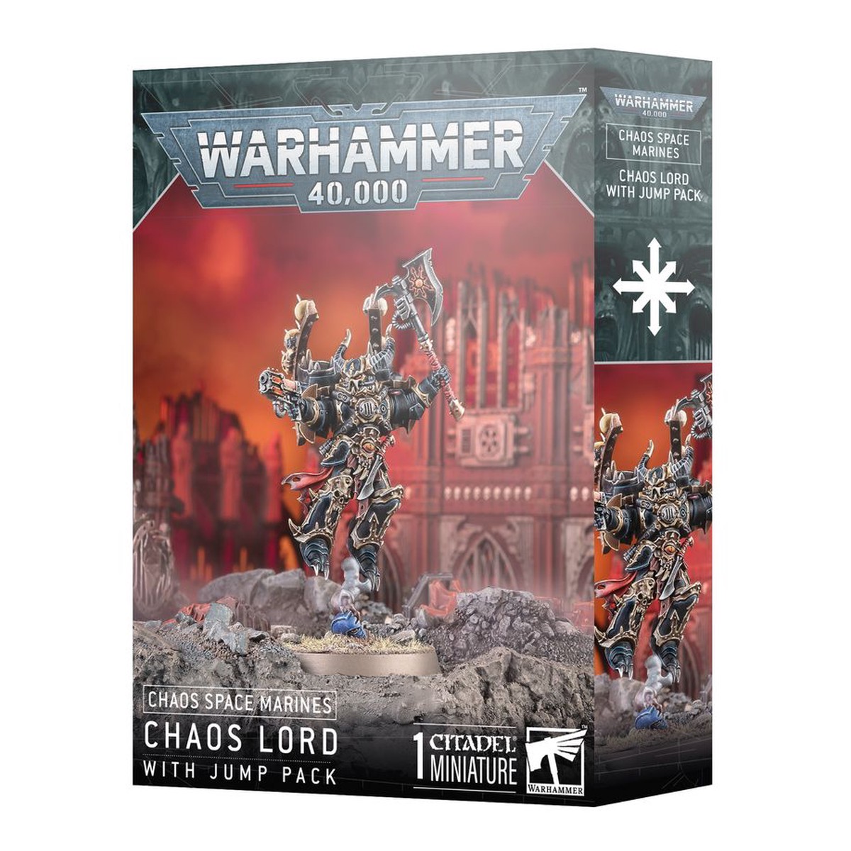 Warhammer 40K Chaos Space Marines: Chaos Lord with Jump Pack