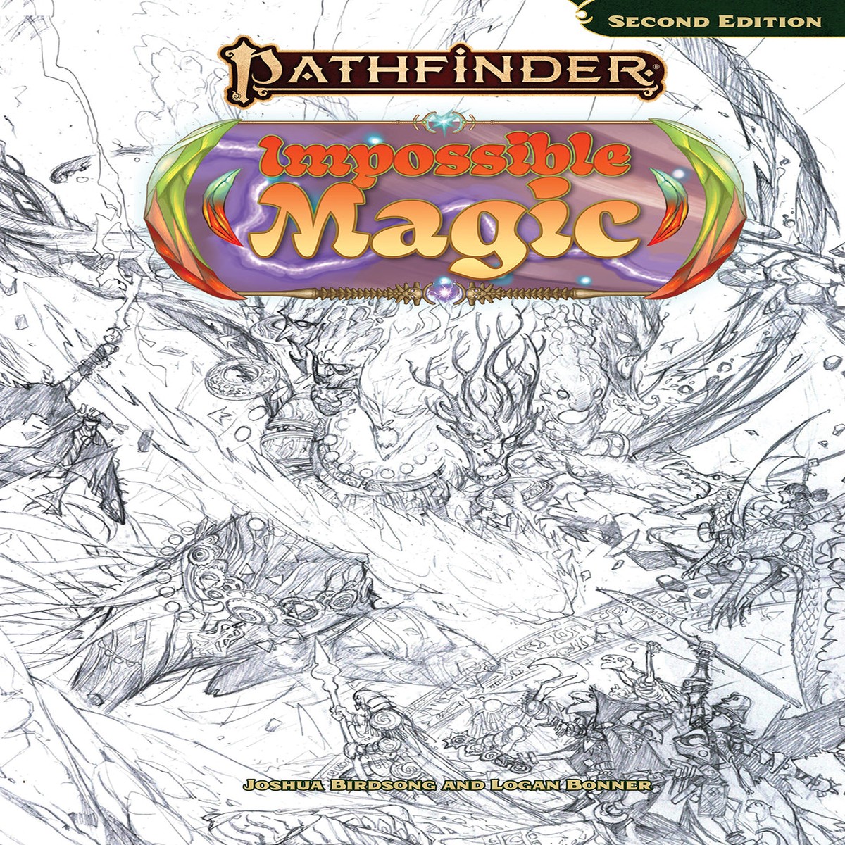 Pathfinder 2E Impossible Magic Sketch Cover Edition