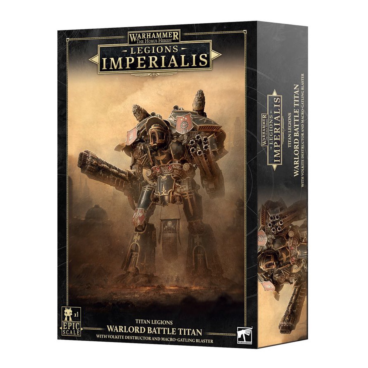 Warhammer The Horus Heresy - Legions Imperialis: Warlord Titan with Volkite Destructor and Macro-Gatling Blaster