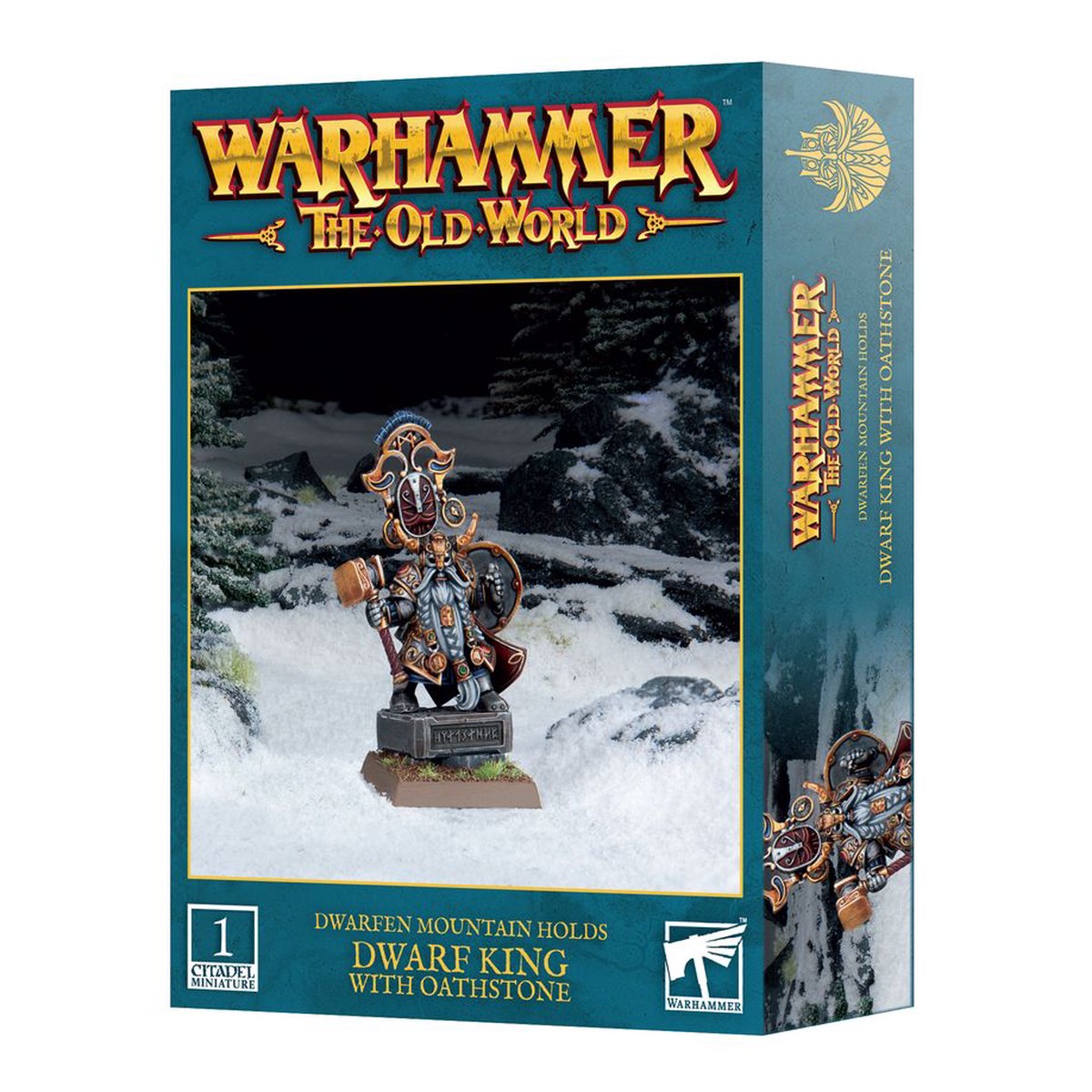 Warhammer The Old World - Dwarfen Mountain Holds: Dwarf King with Oathstone