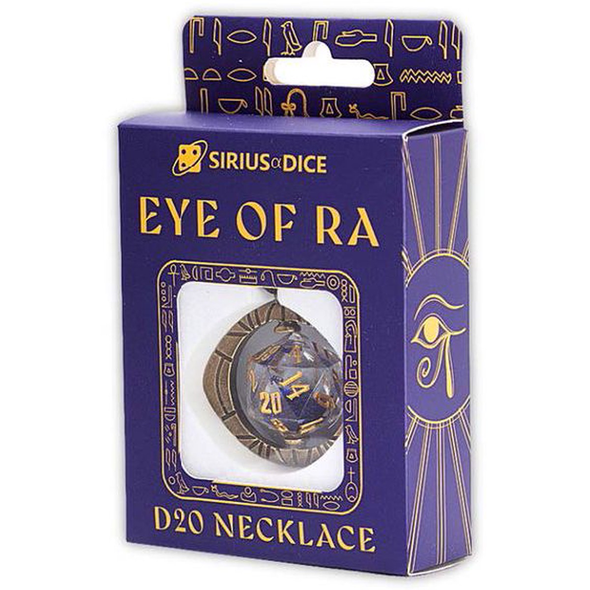 Sirius Dice Eye of Ra d20 Necklace