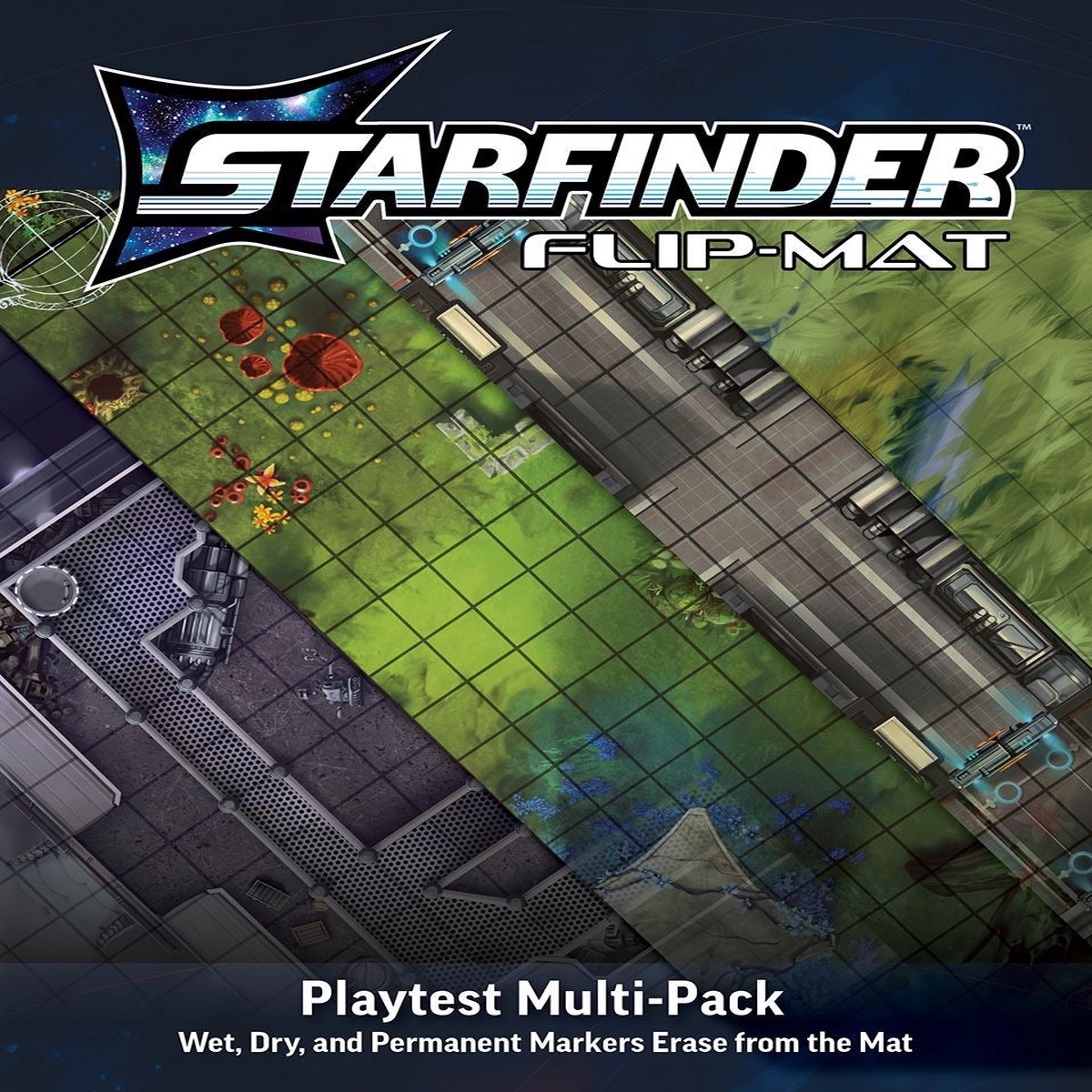 Starfinder Flip Mat: 2nd Edition Playtest Multi-Pack