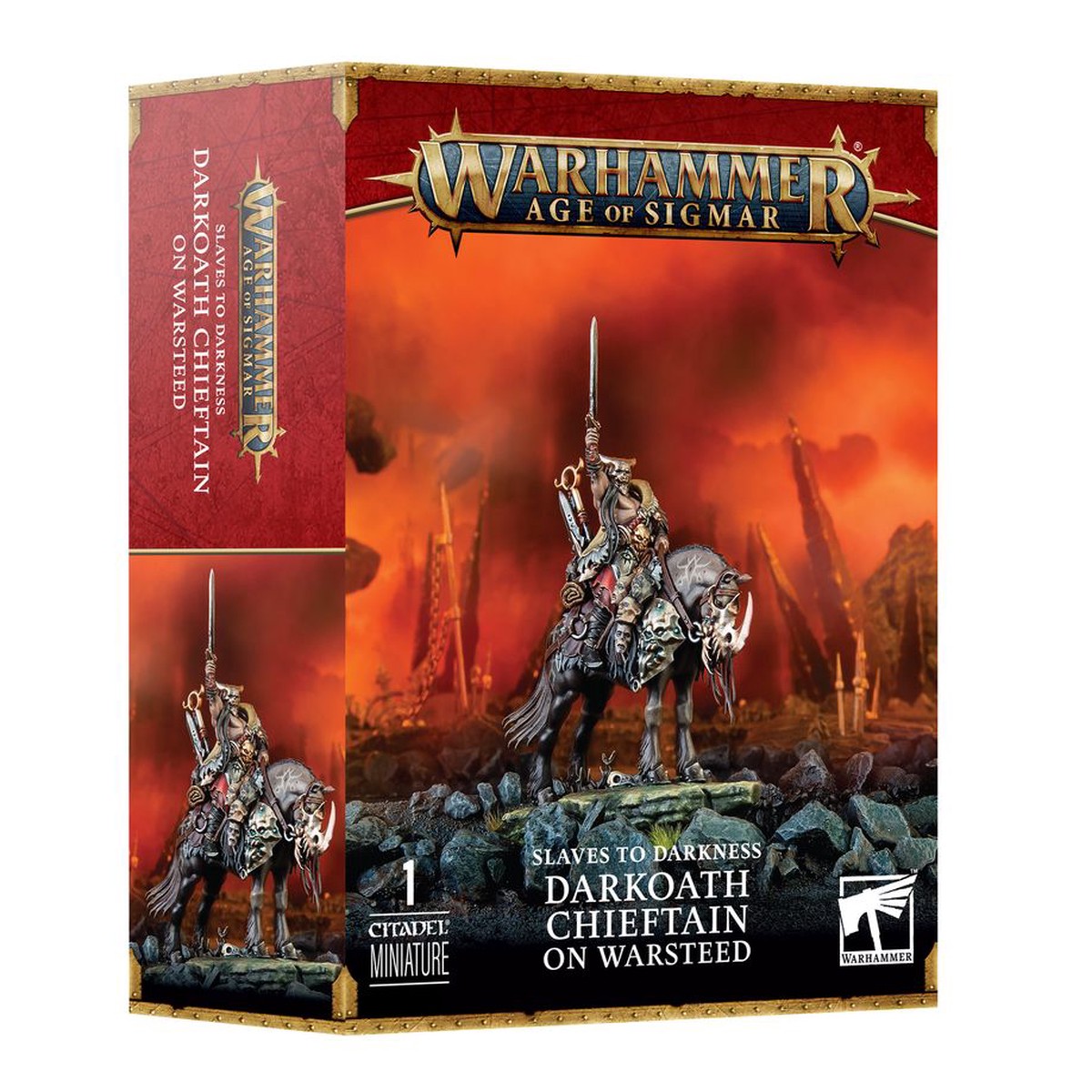 Age of Sigmar Slaves to Darkness: Darkoath Chieftain on Warsteed