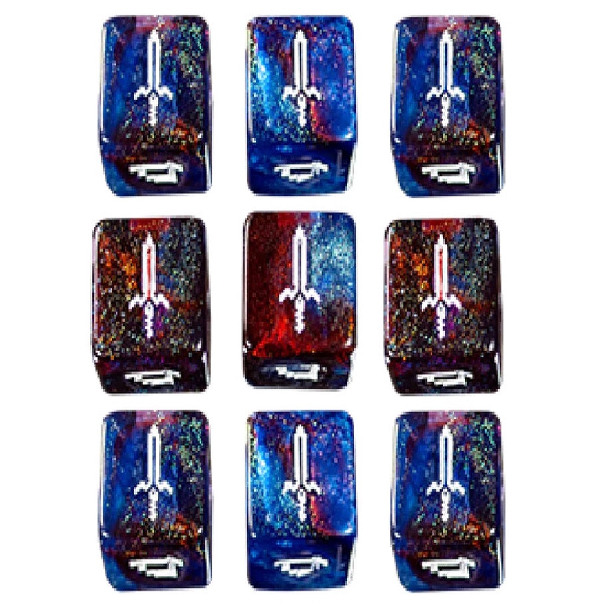 1UP Dice 9d6 Set: Mythical Sword