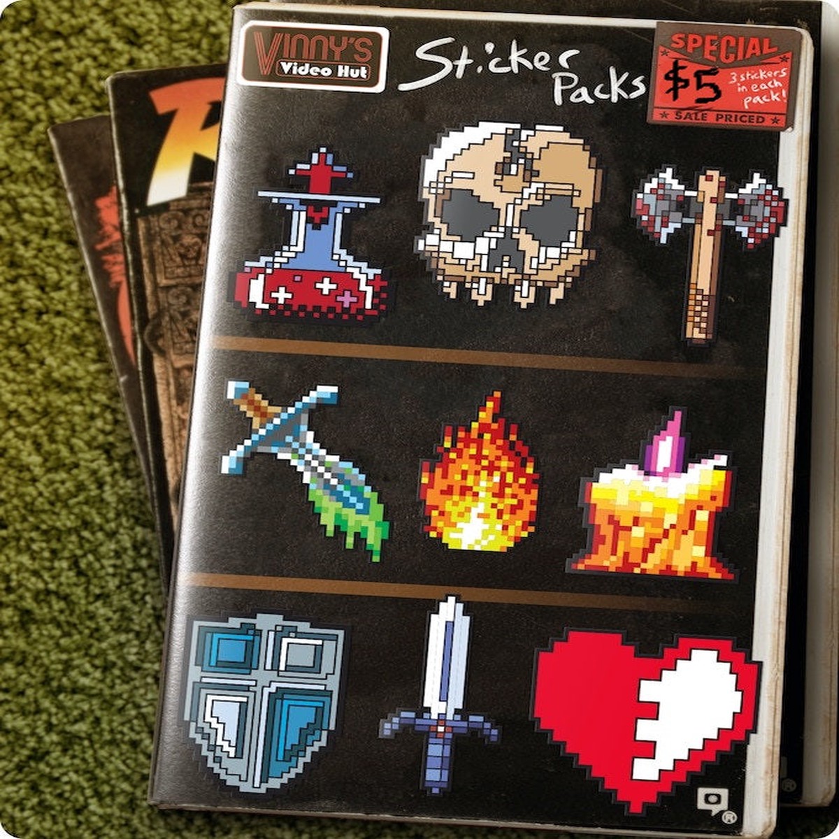 1UP Retro Vinyl Sticker Set (3 options)