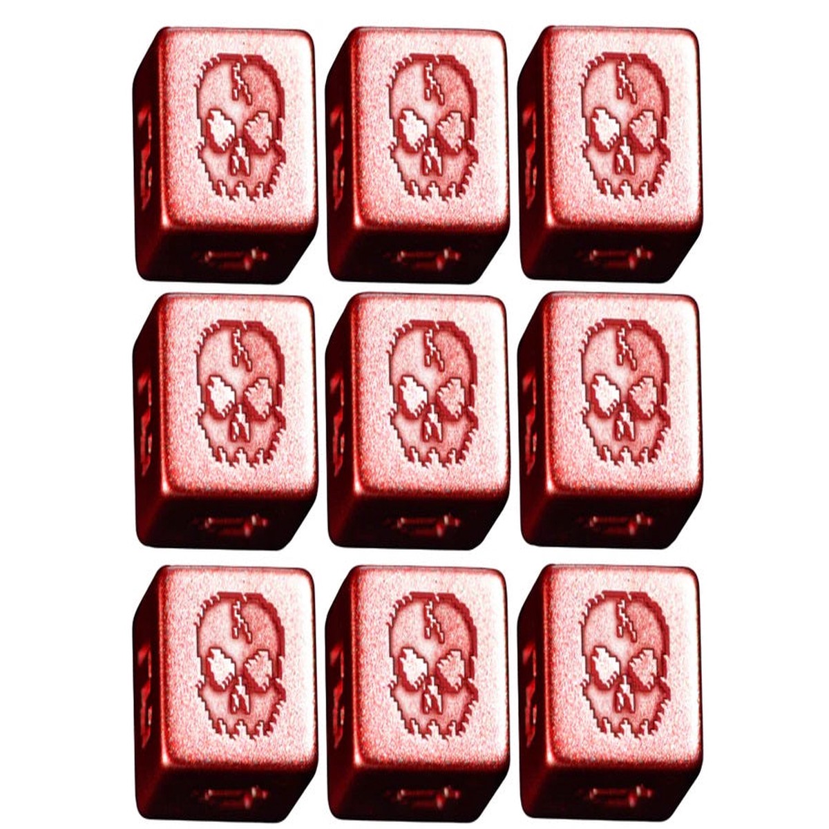 1UP Dice 9d6 Set: Cackling Blood Skull