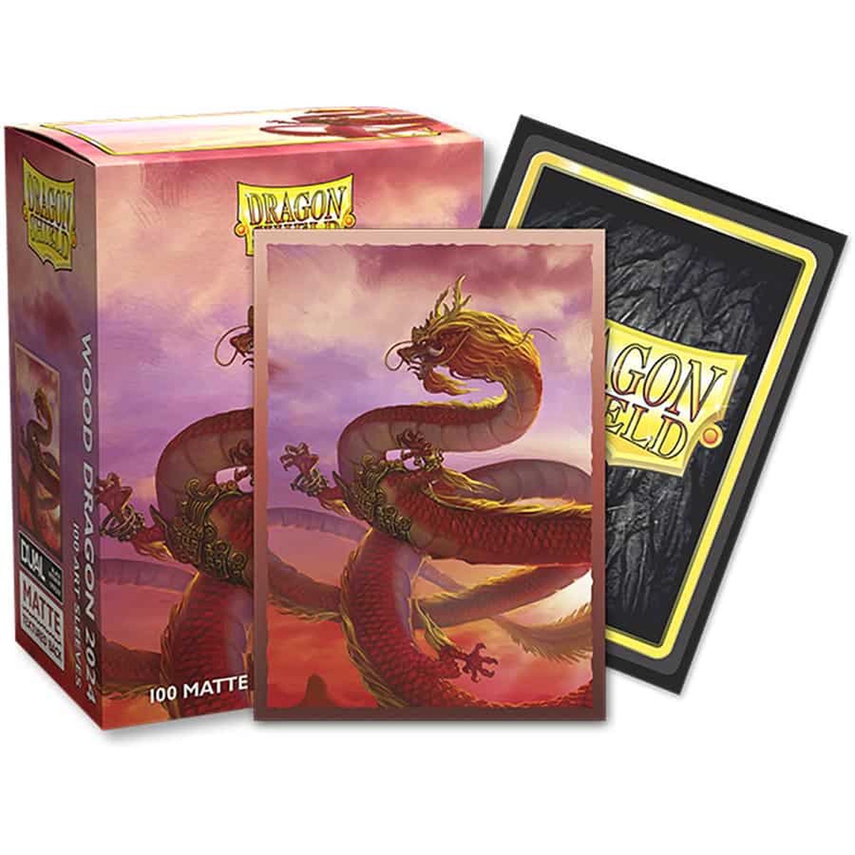 Dragon Shield Matte Dual Art Sleeves: Chinese New Year 2024 Wood Dragon