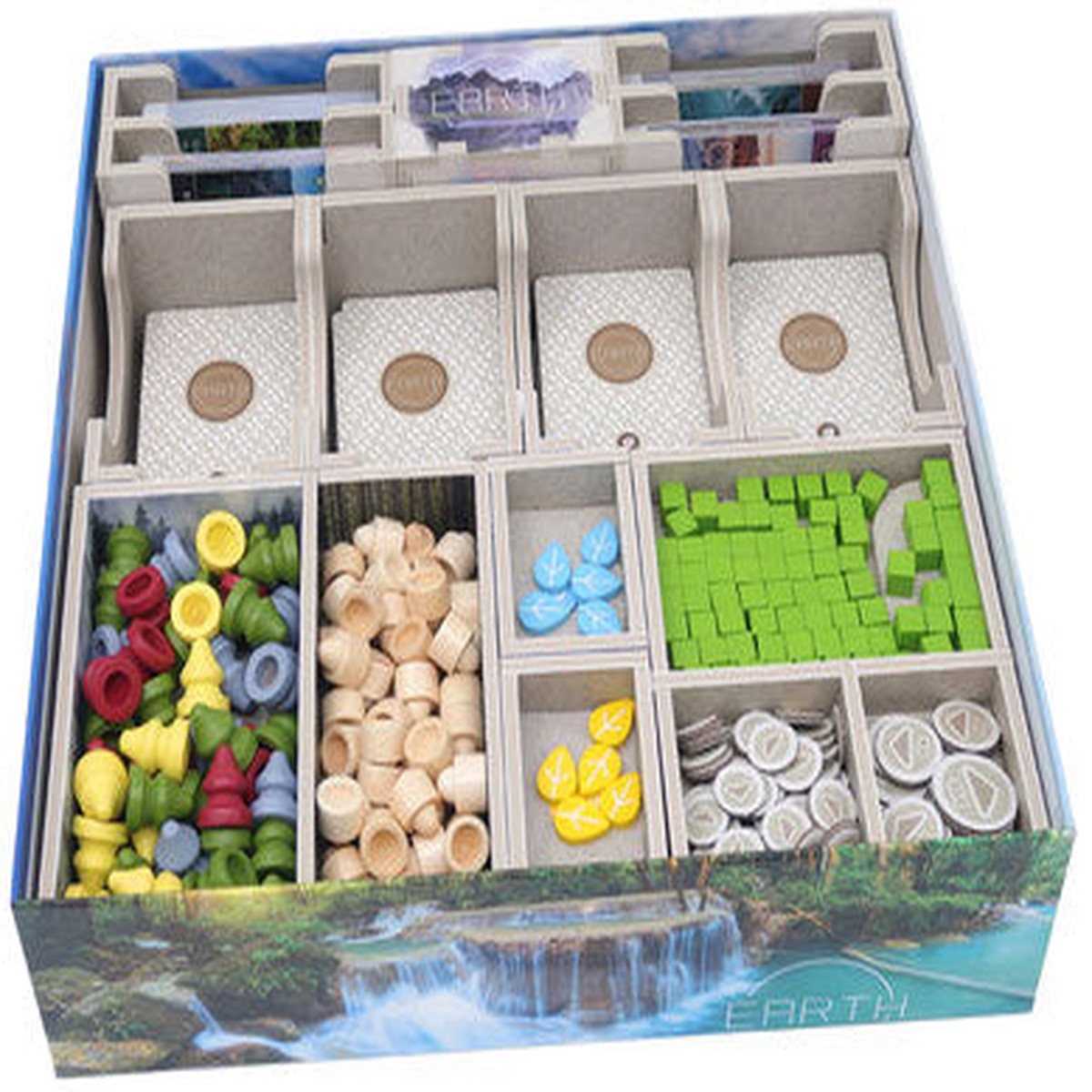 Folded Space Color Box Insert: Earth