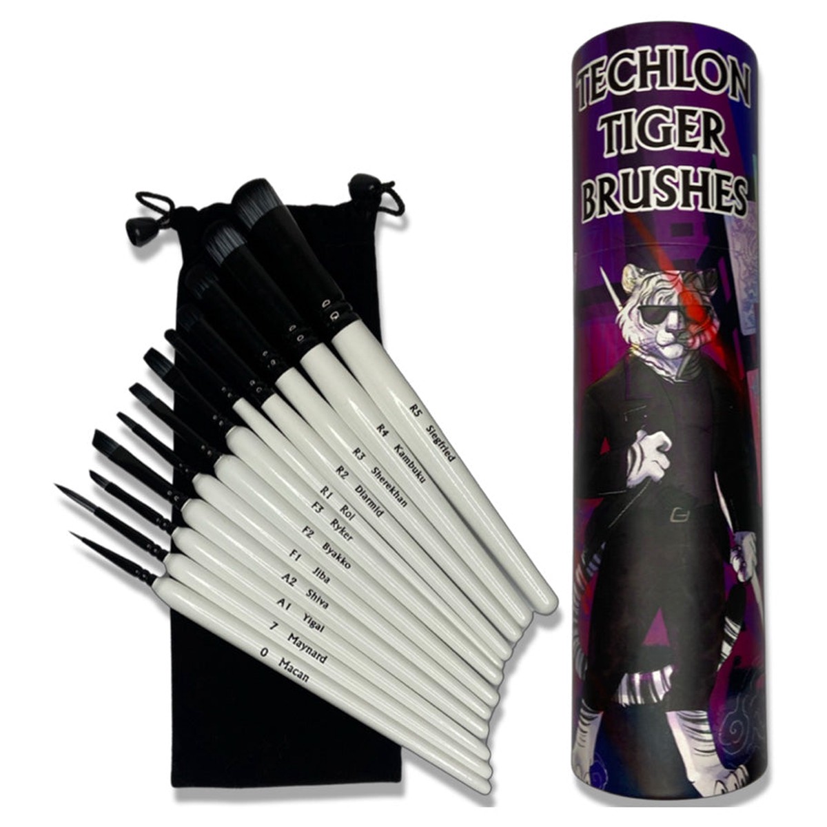 Techlon Tiger Brush Set