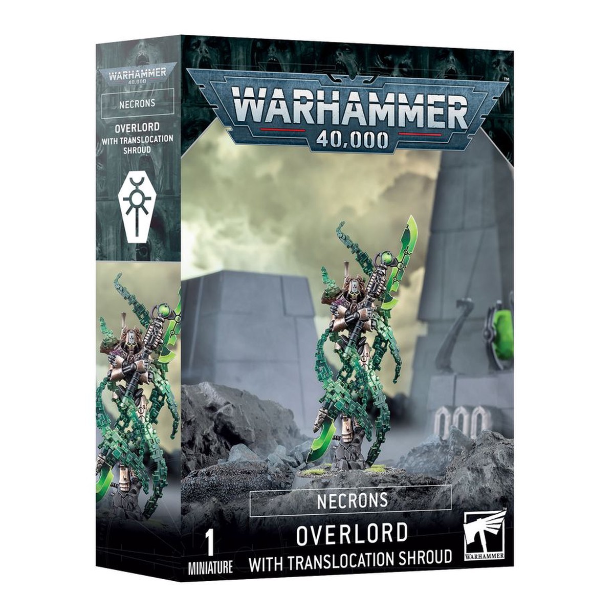 Warhammer 40K Necrons: Overlord with Translocation Shroud