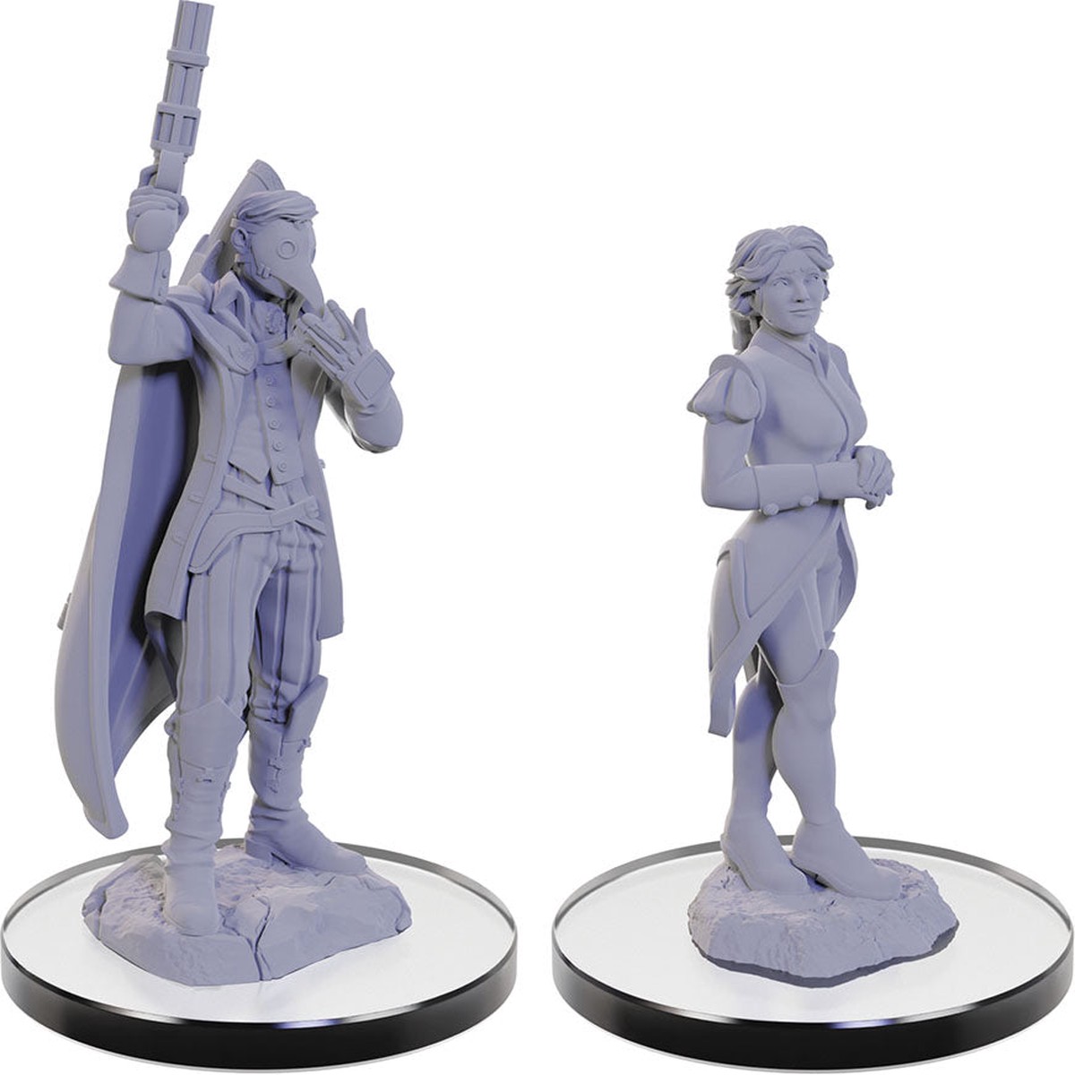 Critical Role Unpainted Miniatures Percival & Cassandra de Rolo
