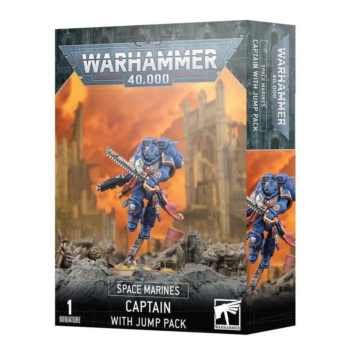 Warhammer 40K Space Marines: Captain with Jump Pack