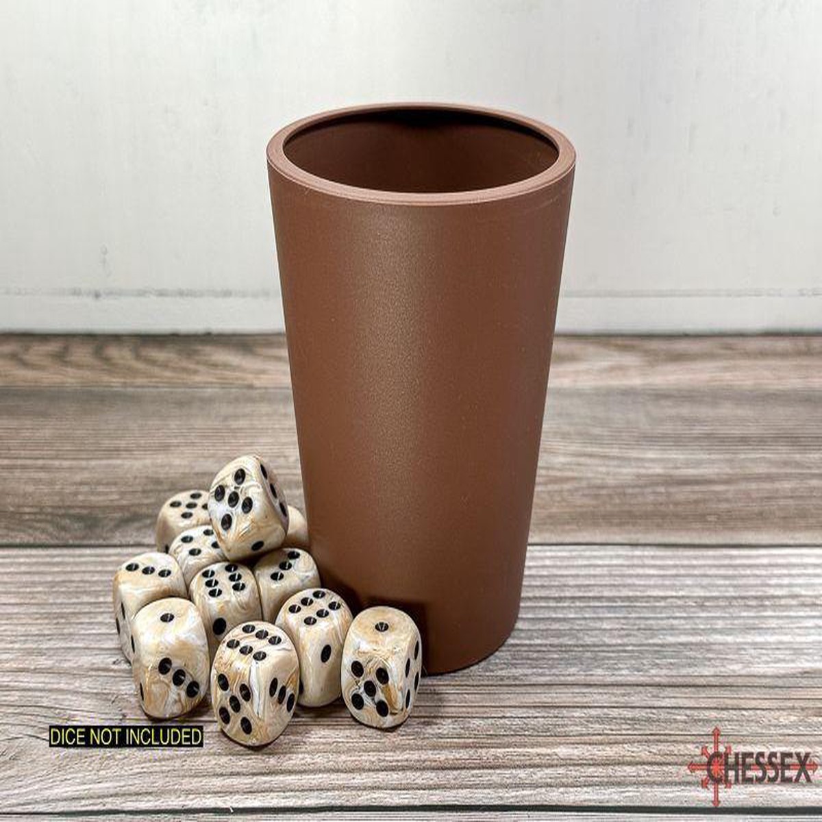 89009 Flexible Dice Cup Brown