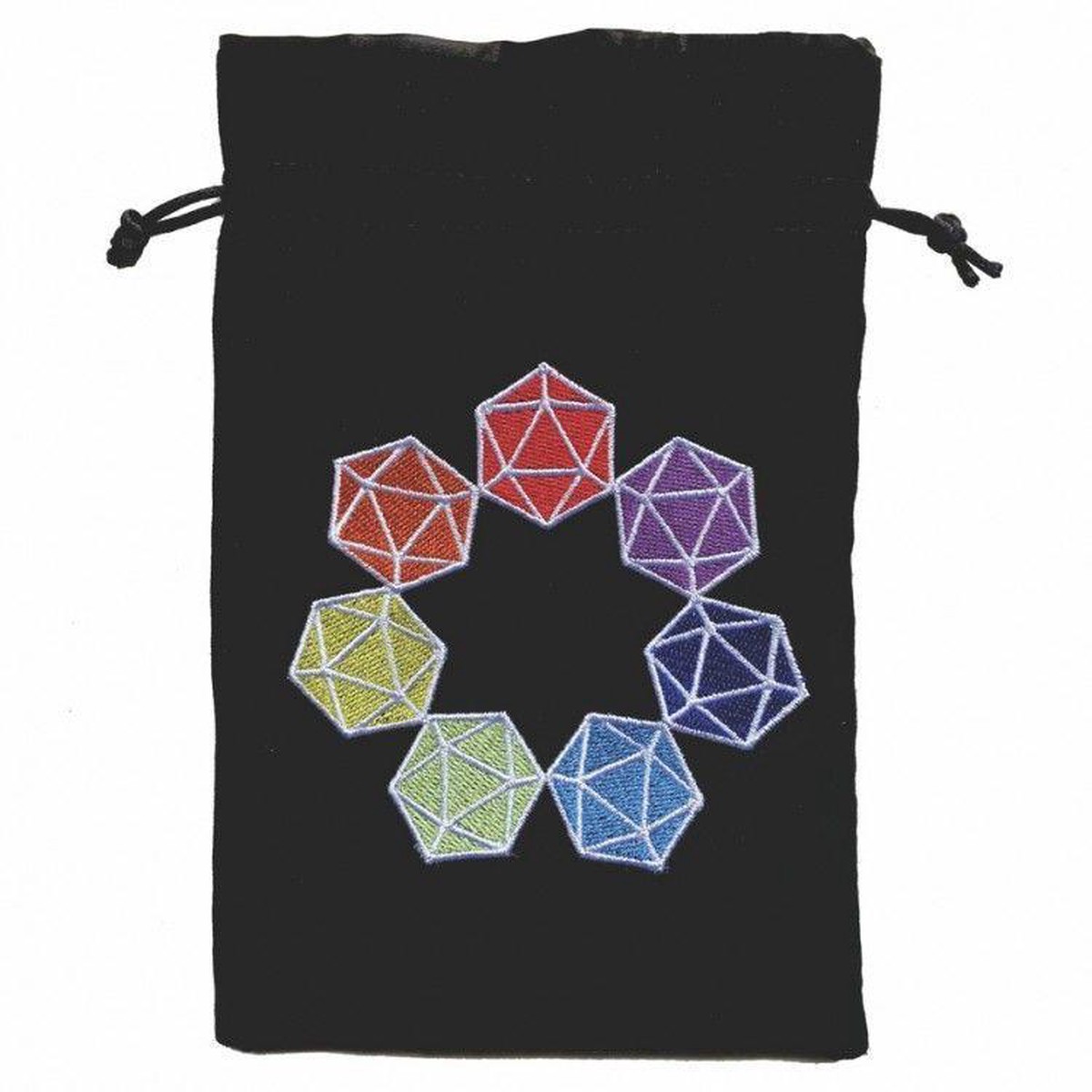 Dice Bag Rainbow d20