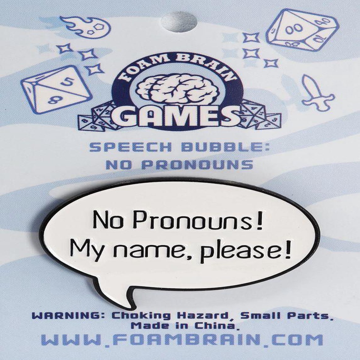Speech Bubble Pronoun None