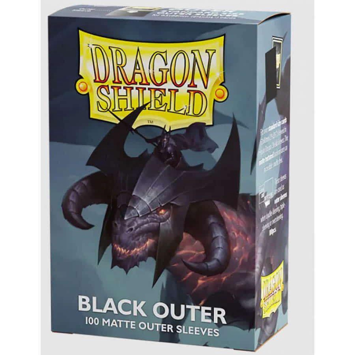 Dragon Shield Matte Outer Sleeves 100ct Black