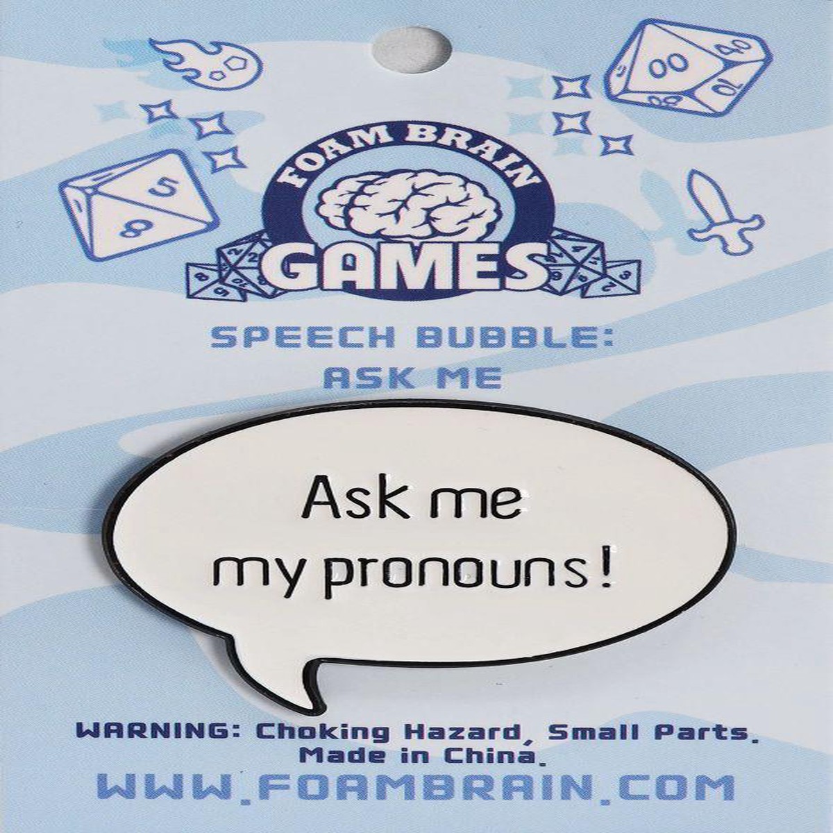 Speech Bubble Pronoun Ask Me