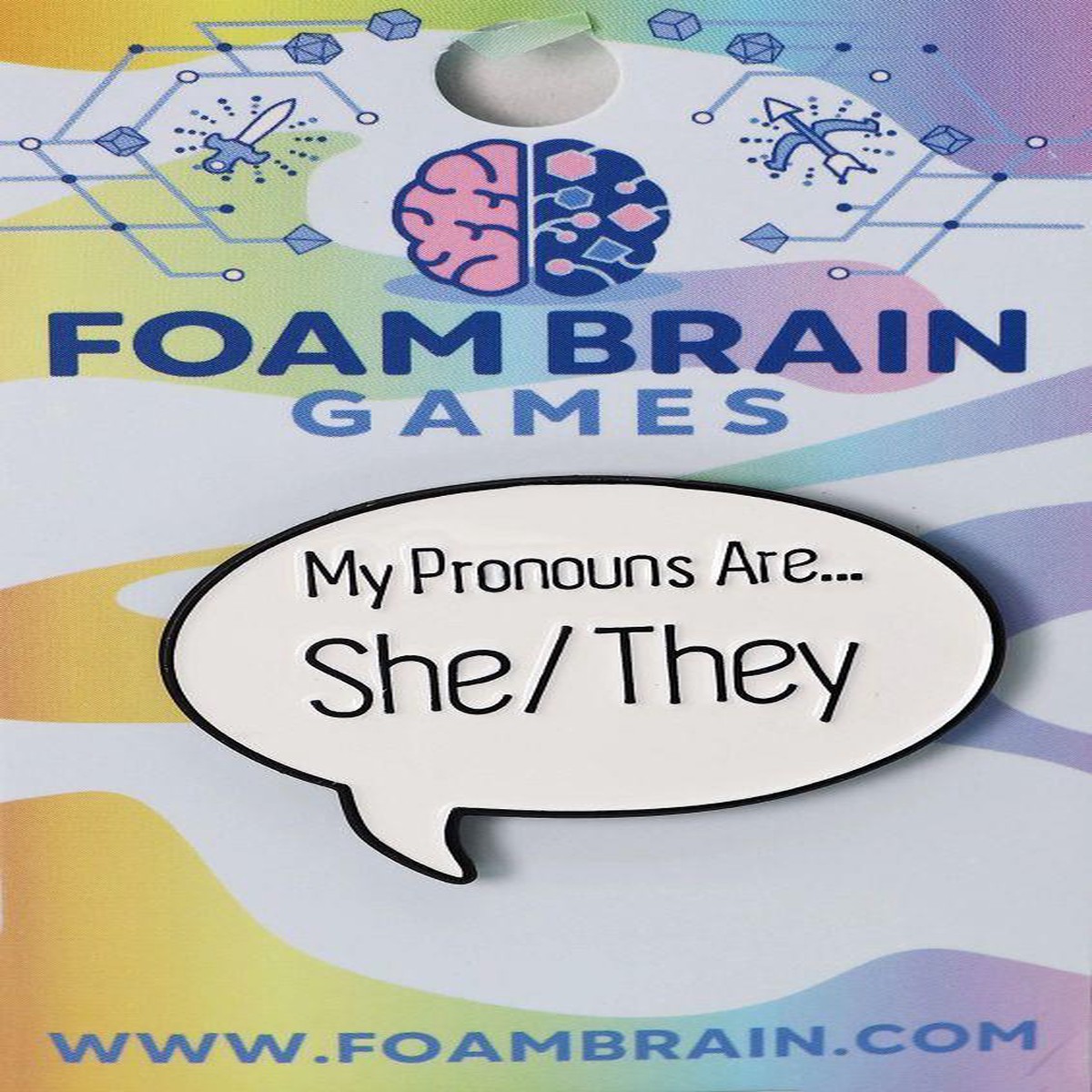 Speech Bubble Pronoun She/They