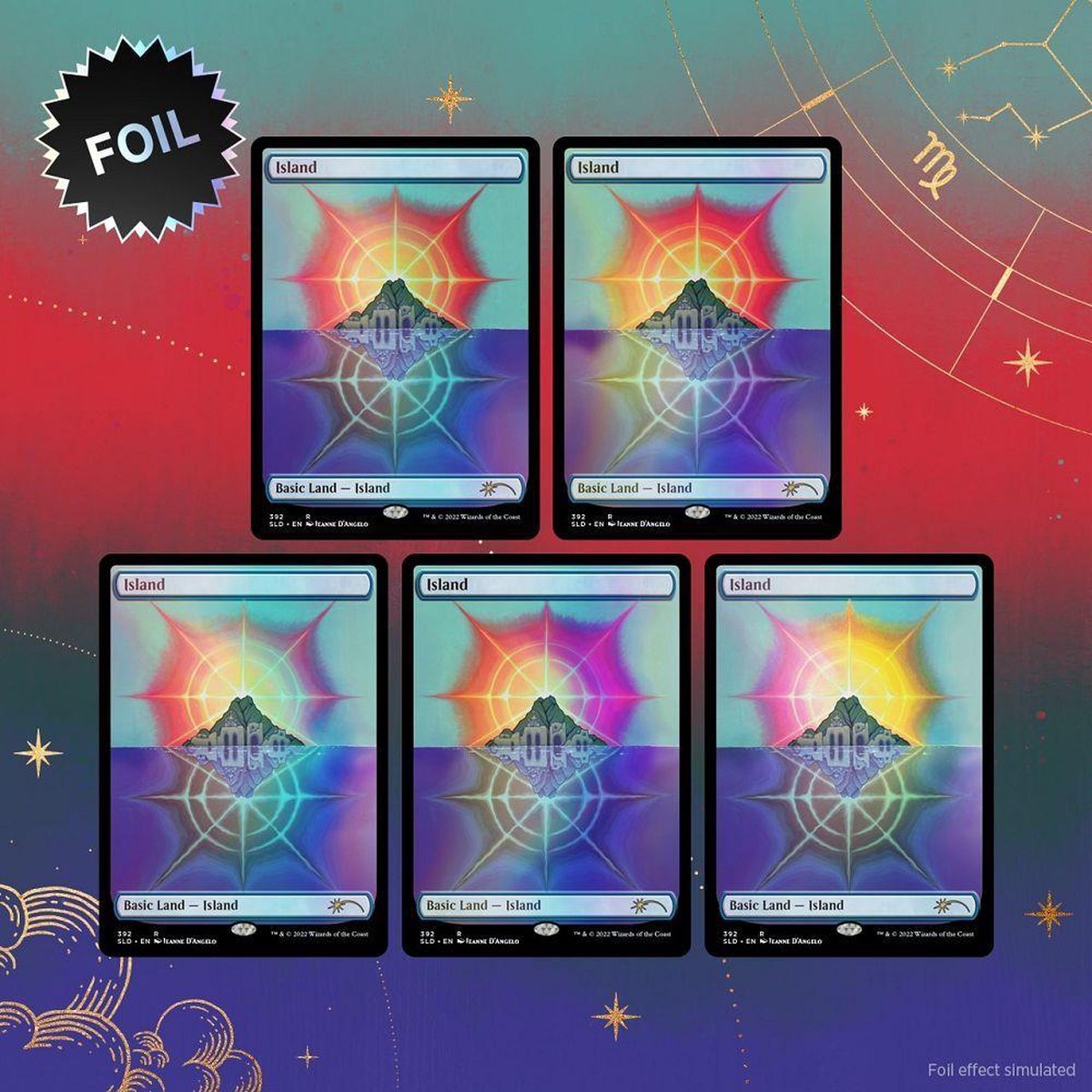 MTG SL Foil Virgo Island