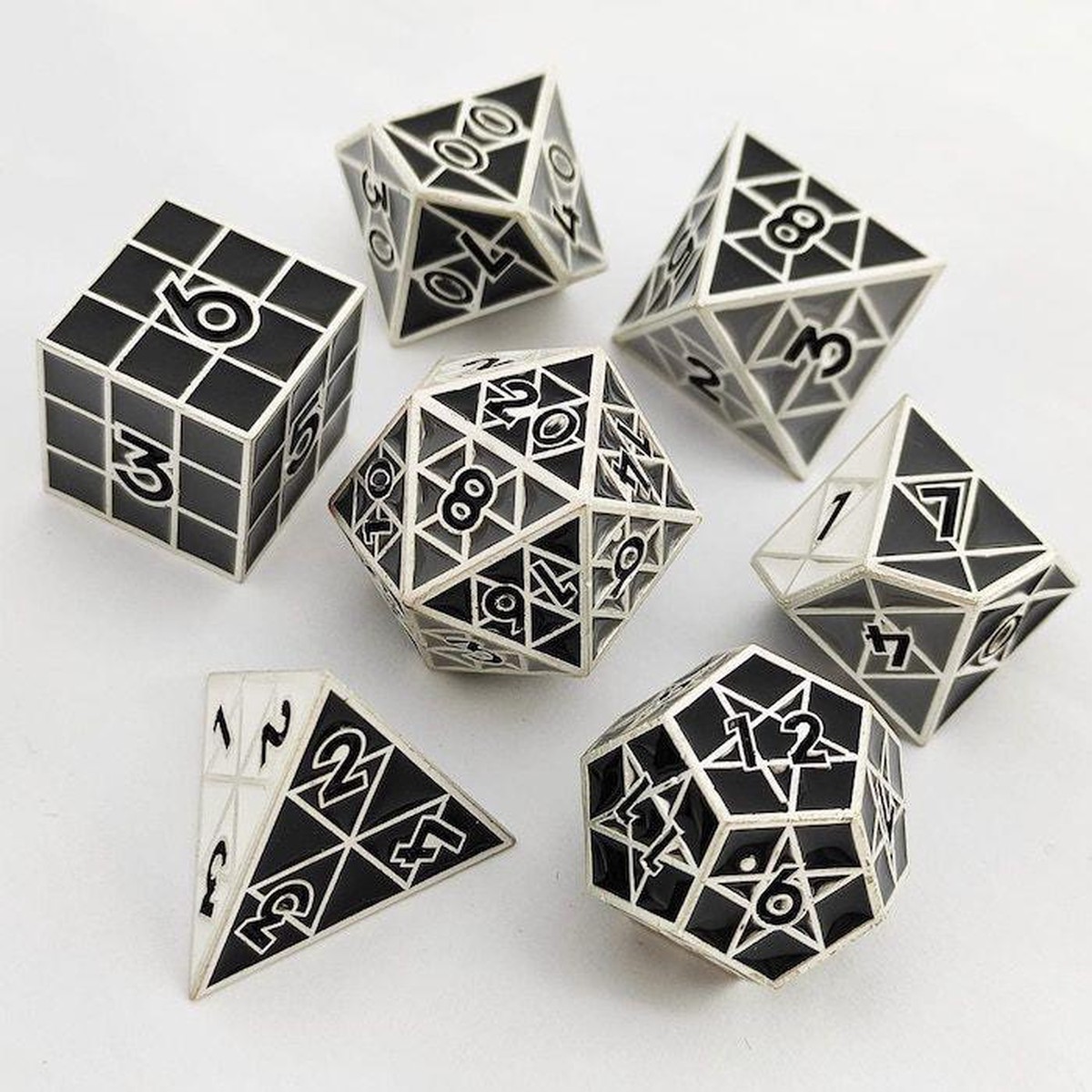 Puzzle Cube 8ct Shades of Gray