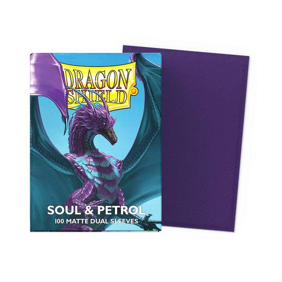New Arrival DRAGON SHIELD SLEEVES: MATTE DUAL: SOUL AND PETROL (100CT)