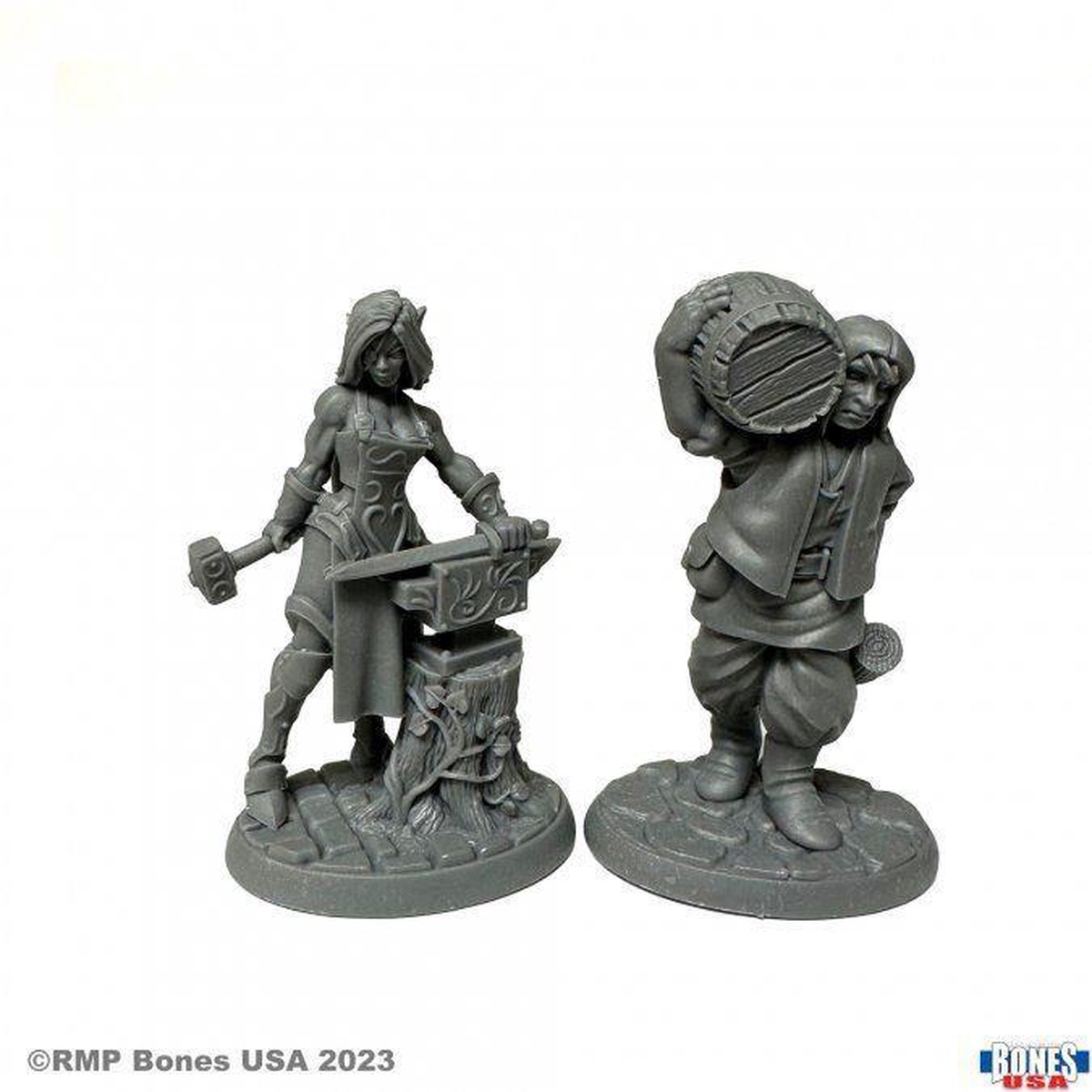 Reaper Bones Black: Cooper and Blacksmith