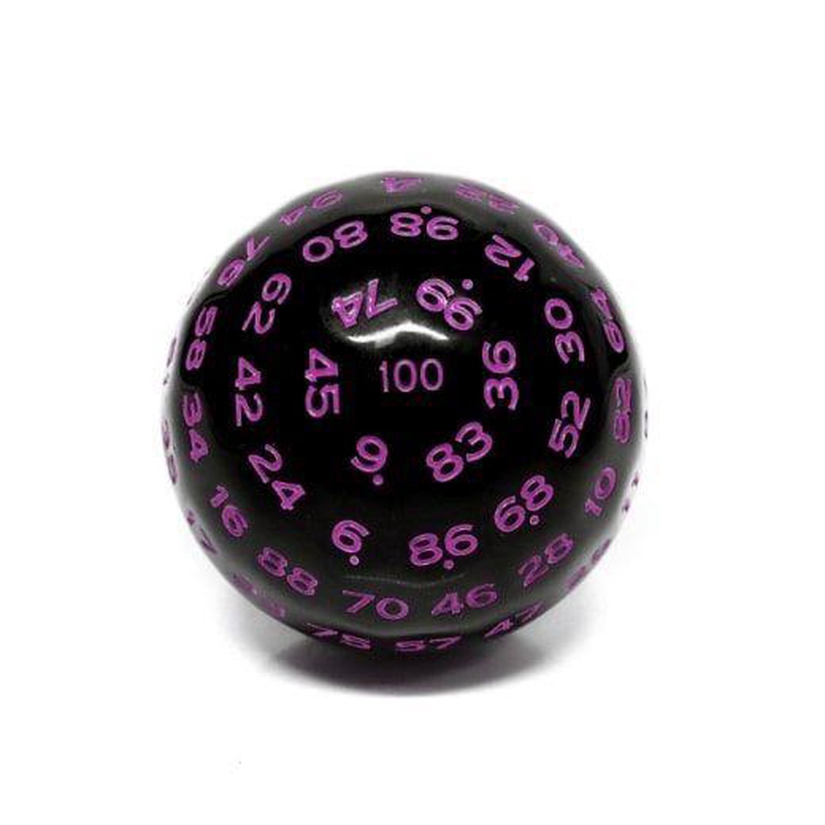 d100 Black Opaque/Purple
