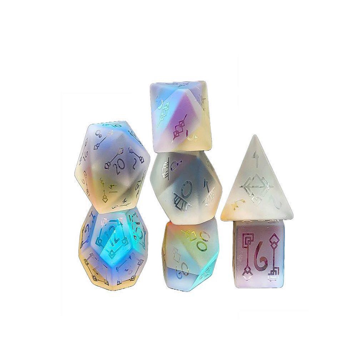 Art Deco Raised Holo Glass
