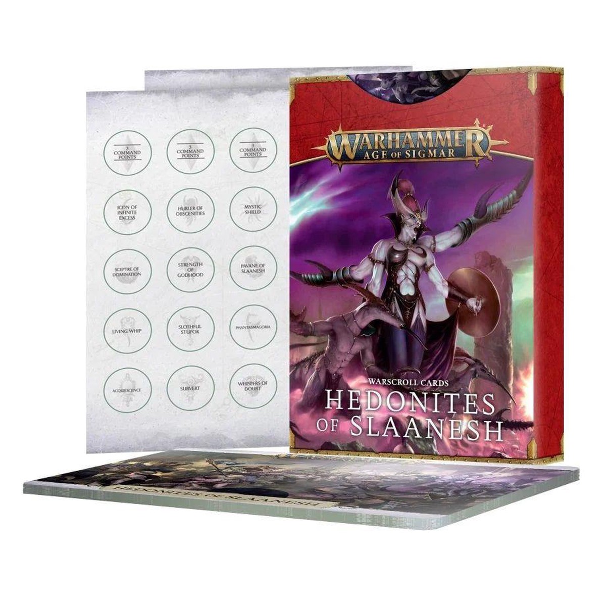 Age of Sigmar Slaanesh Warscroll Cards