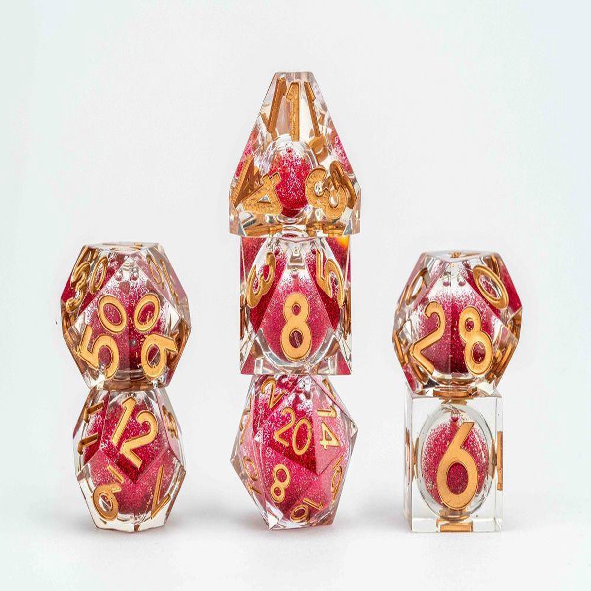 Elixir Liquid Core Dice Set: Magenta Mayhem
