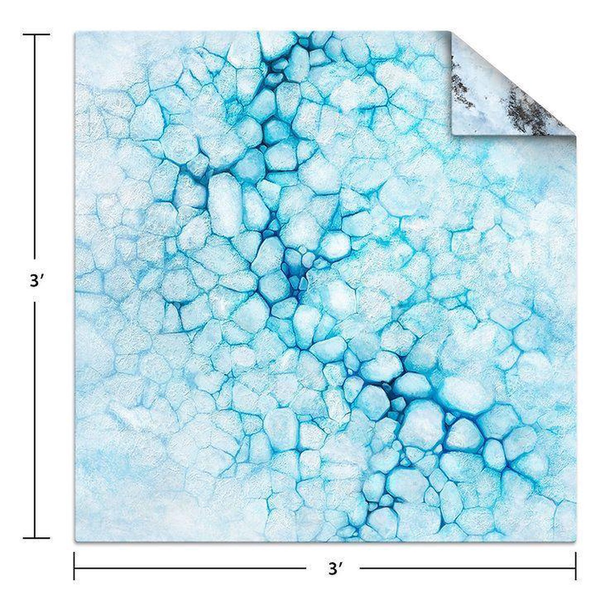 Ice/Tundra 3x3ft Game mat