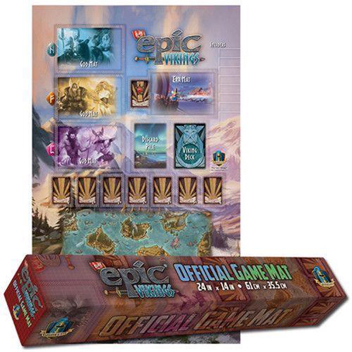 New Arrival Tiny Epic Vikings Game Mat
