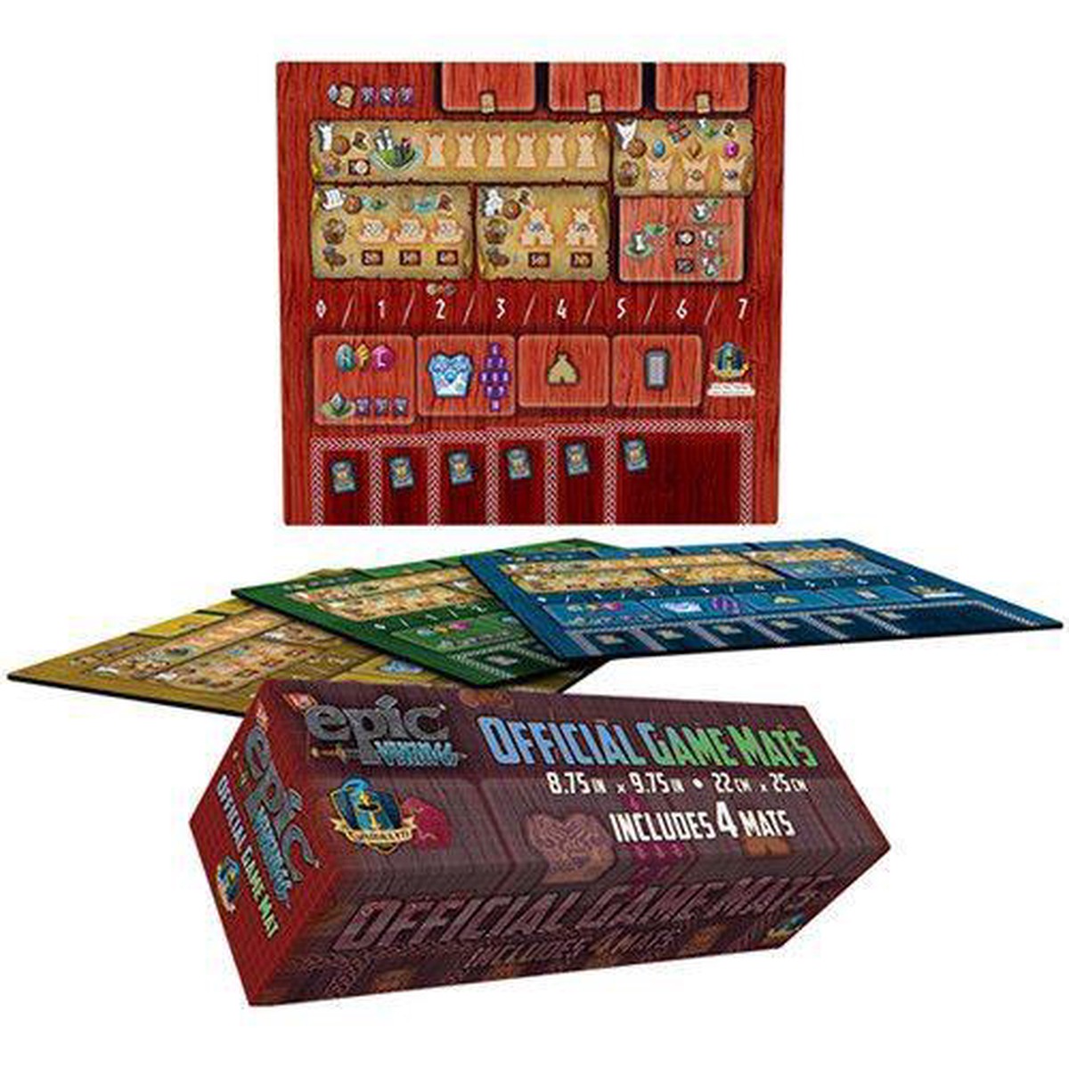 Tiny Epic Vikings Clan Player Mats 4pk