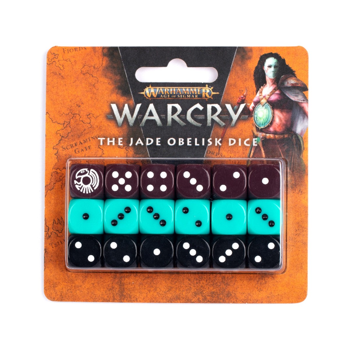 Age of Sigmar Warcry Jade Obelisk Dice
