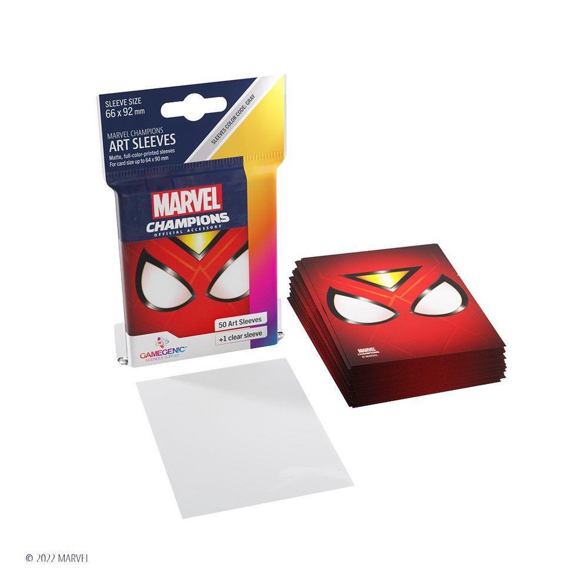 Gamegenic 50ct Standard Size Art Sleeves Marvel Champions Spider-Woman