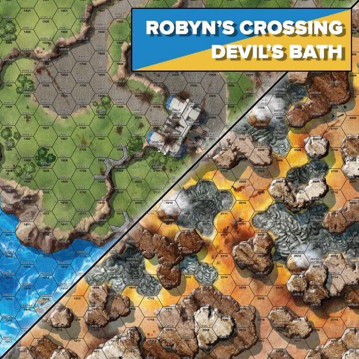 BattleTech BattleMap Robyn's Crossing/Devil's Bath