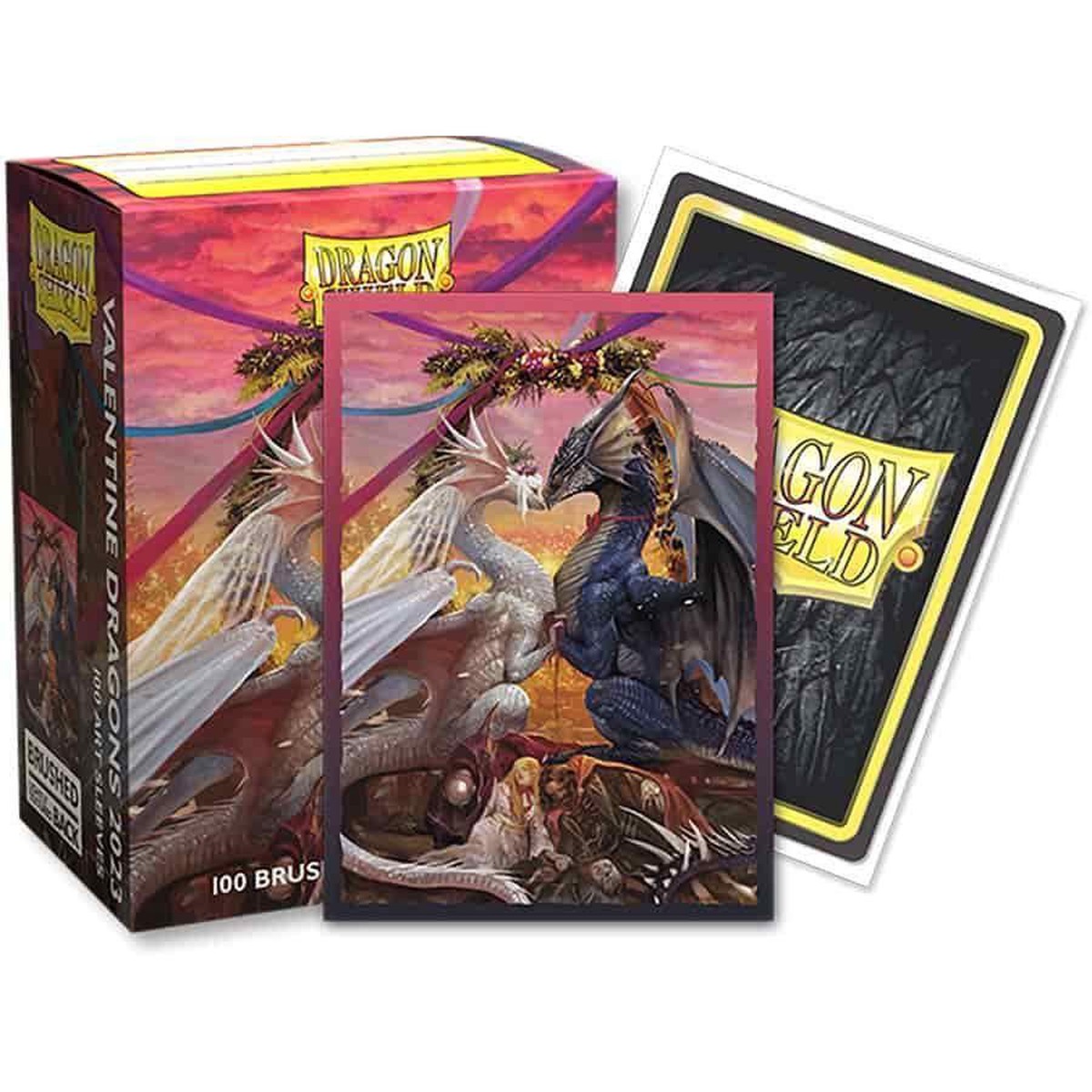 Dragon Shield 100ct Brushed Art Card Sleeves Valentine Dragons 2023