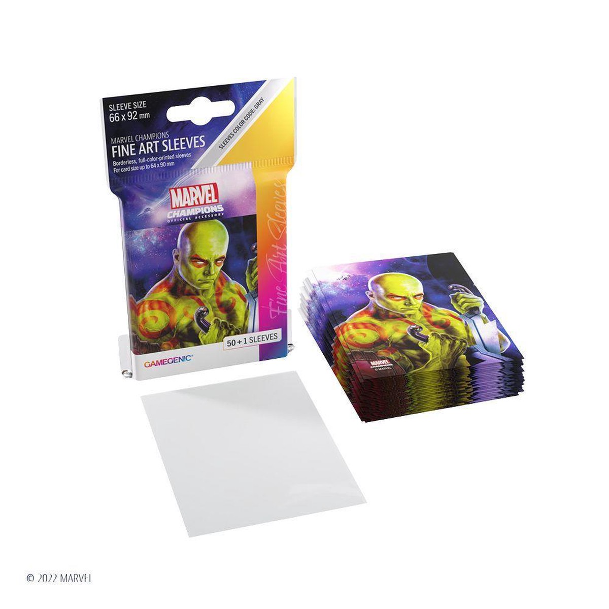 Gamegenic 50ct Standard Size Art Sleeves Marvel Champions Drax