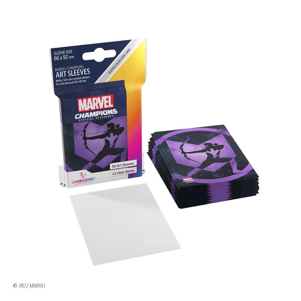 Gamegenic 50ct Standard Size Art Sleeves Marvel Champions Hawkeye